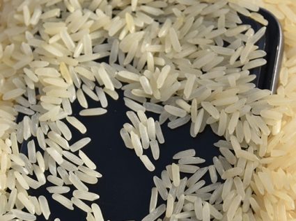 O arroz pode salvar um telemóvel molhado: verdade ou mito?