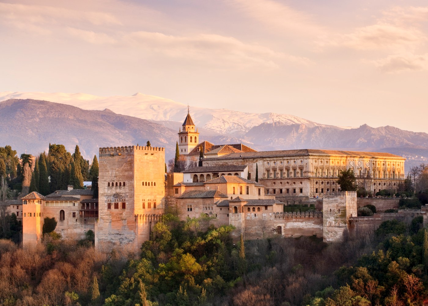 Vista do Alhambra em Granada