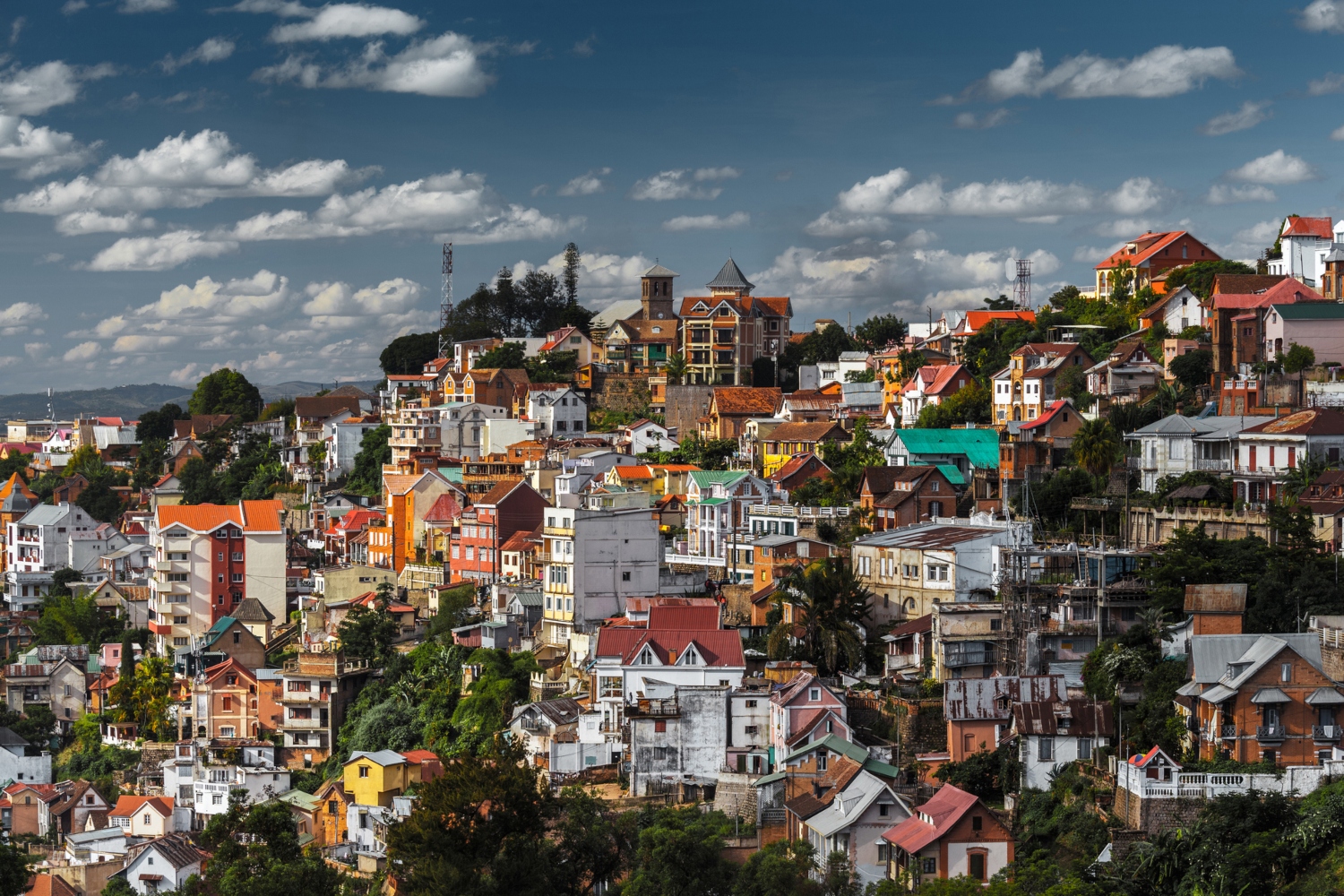 Vista da capital de Madagáscar