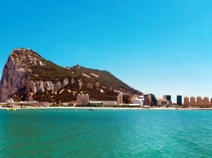 Vista do rochedo de Gibraltar