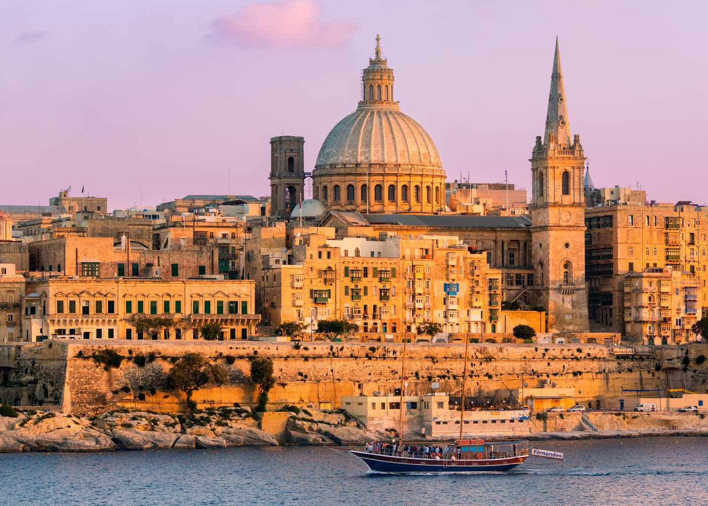 Cidade de La Valetta em Malta