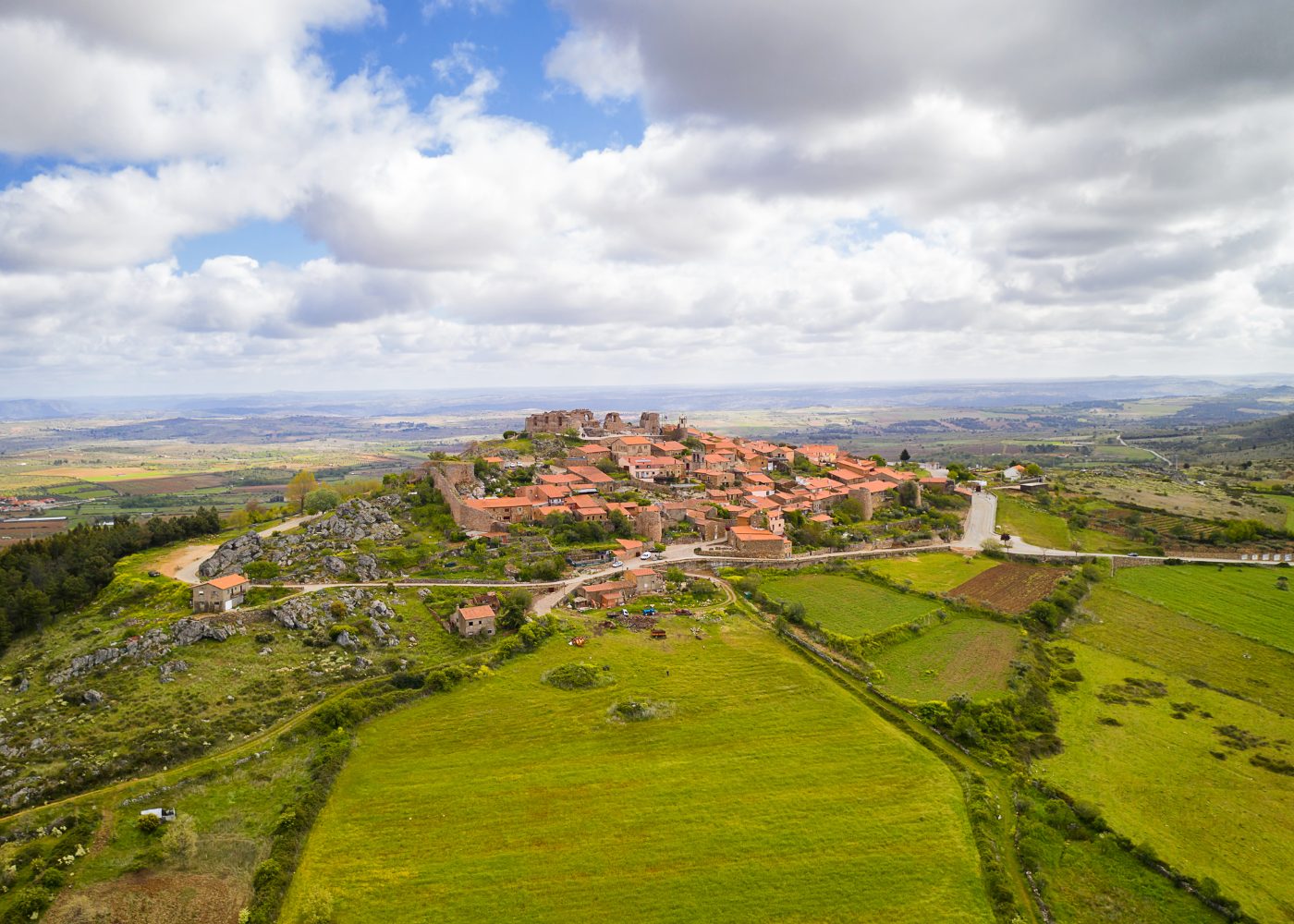 Vista aérea de Castelo Rodrigo
