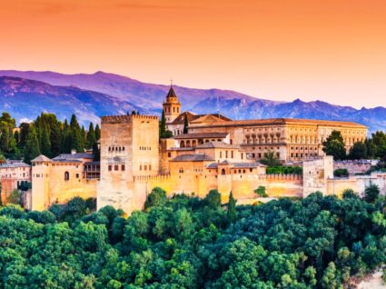 Vista do Alhambra em Granada