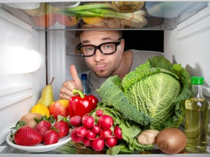 frutos e legumes no frigorífico